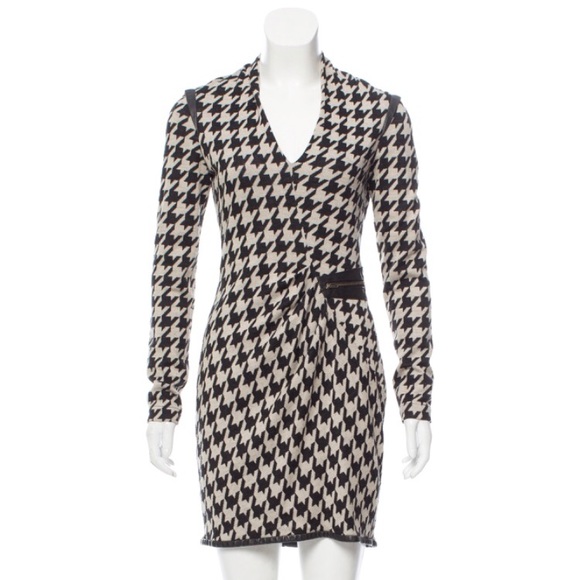 Yigal Azrouël New York Houndstooth Designer Dress - Picture 1 of 7